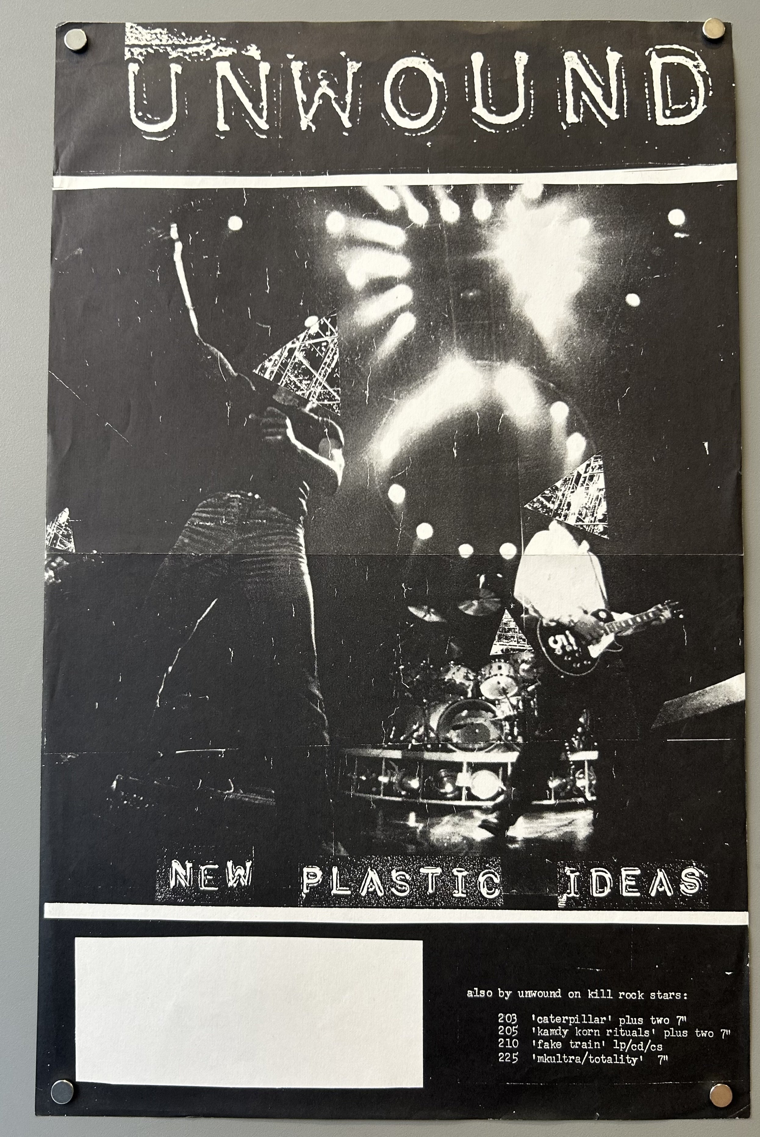 The album "New Plastic Ideas" by Unwound was originally released in 1994, specifically on March 21, 1994.