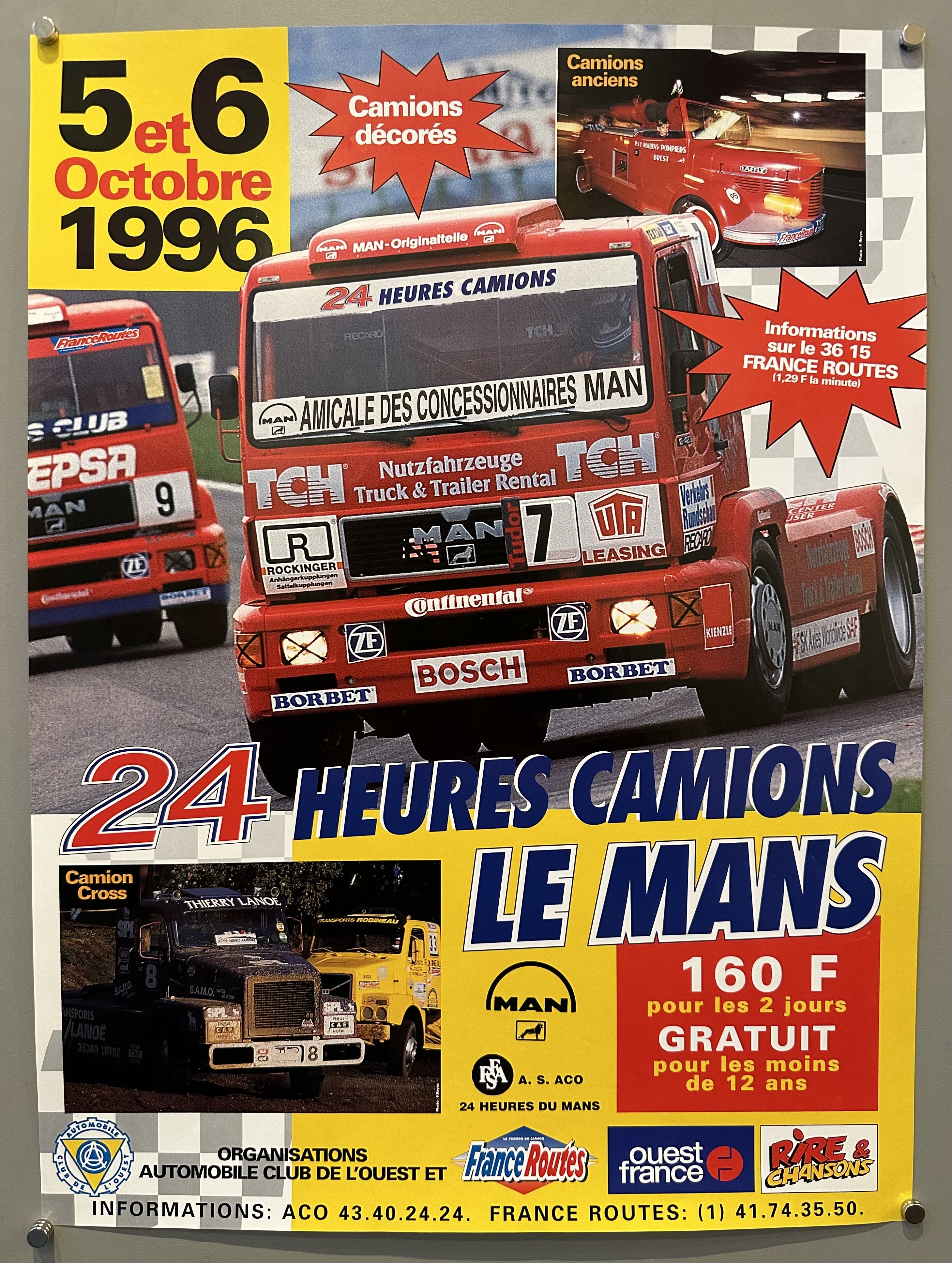 24 Heures Camions Le Mans 1996 Poster #1