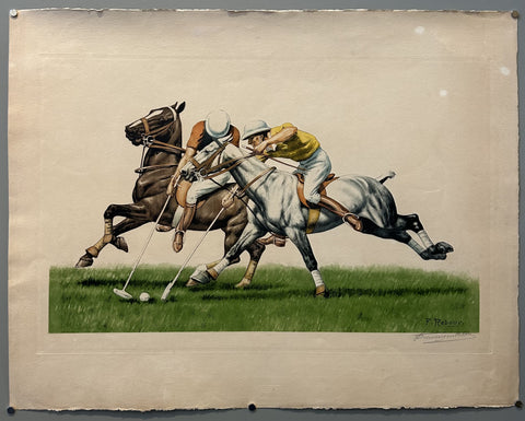 Link to Francisque Rebour Polo Engraving PrintUnited States, 1935 Product