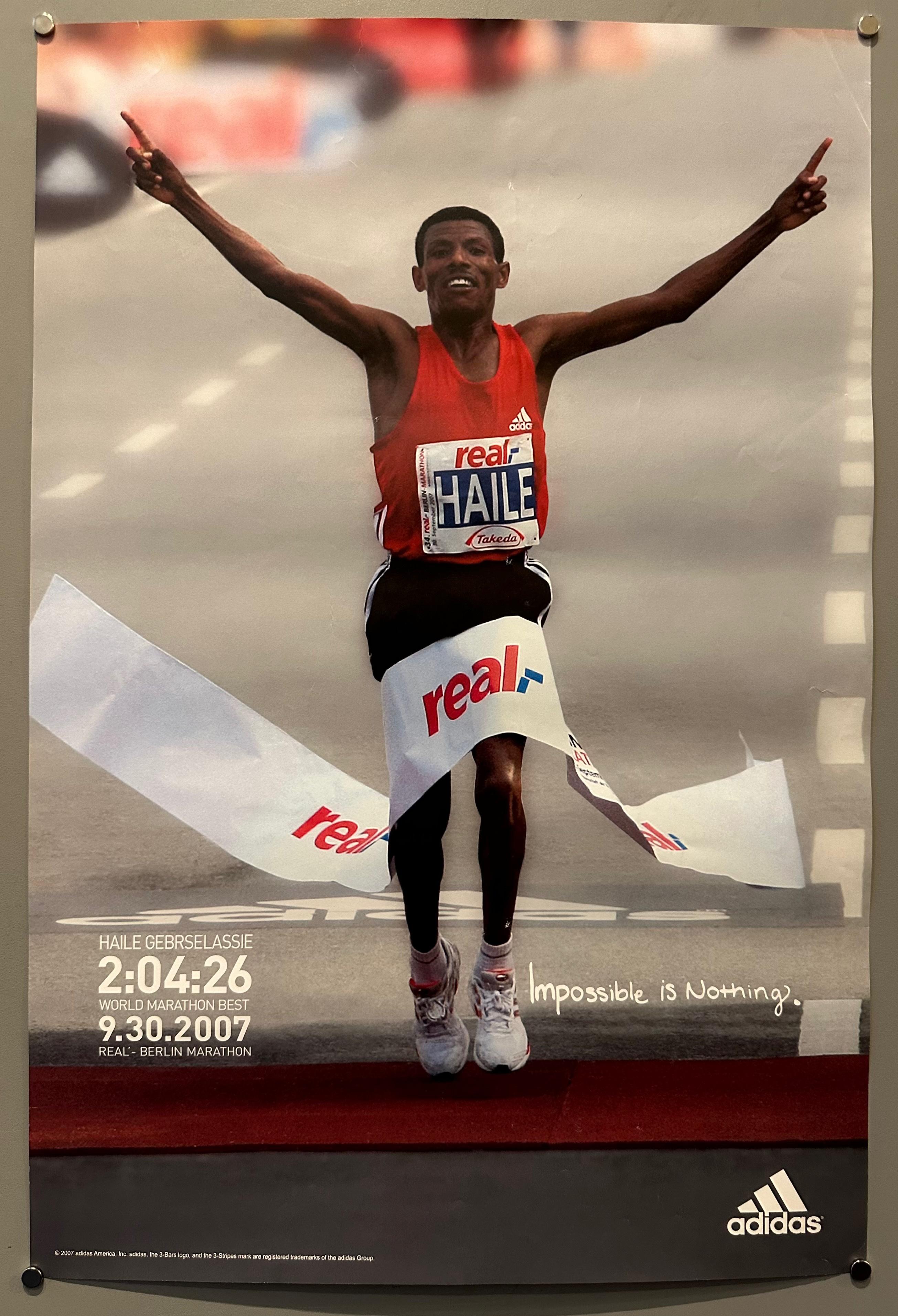 Haile Gebrselassie Adidas Poster