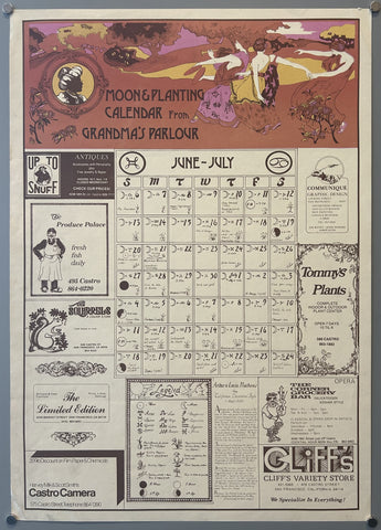 Link to Moon & Planting Calendar From Grandma's Parlour PosterUnited States, c. 1972 Product