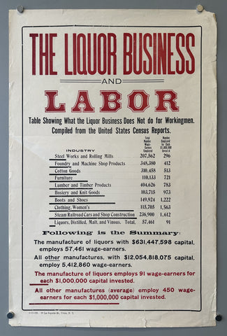 Link to  The Liquor Business and LaborUSA, c. 1930  Product