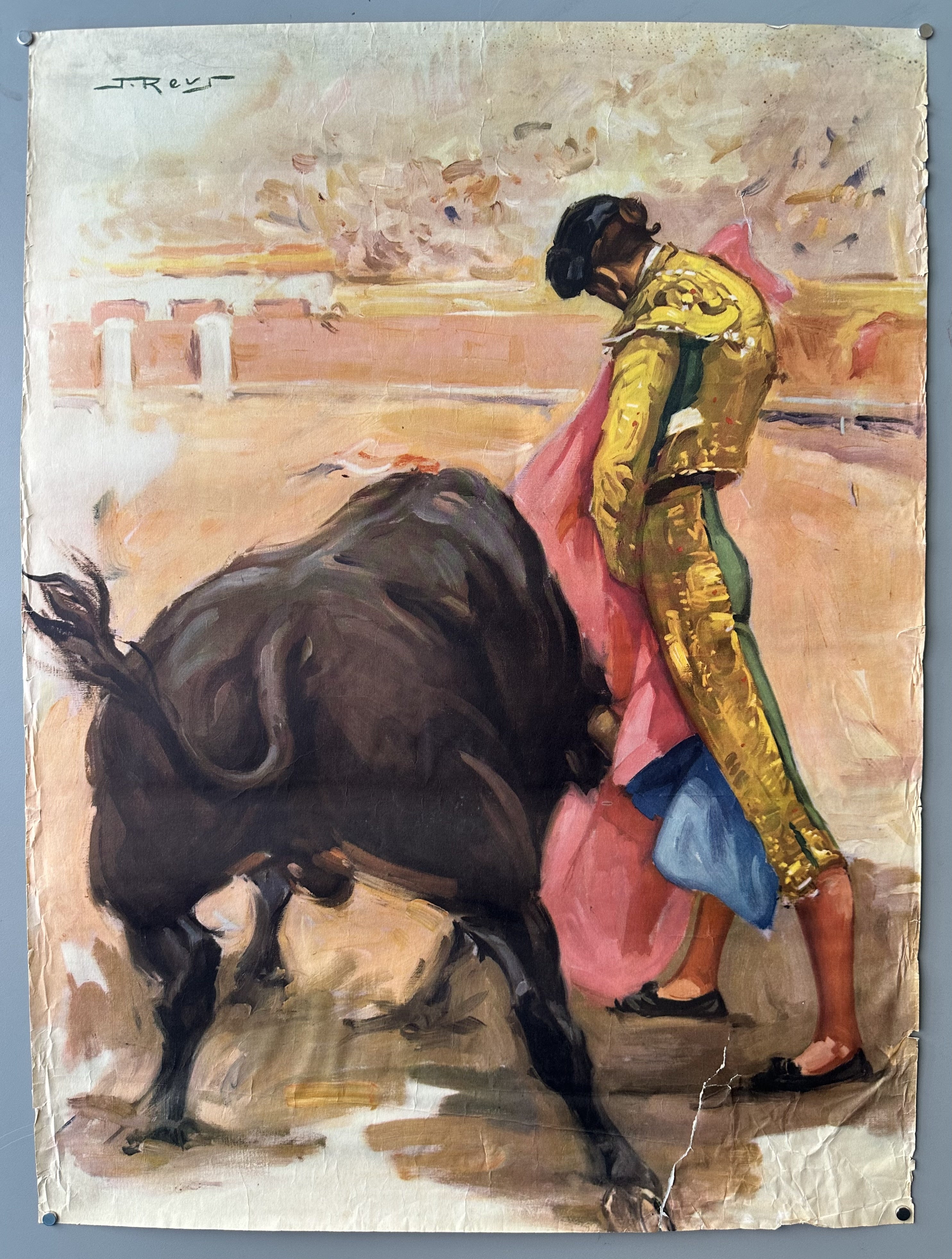 Fiesta de Toros Matador Portrait Poster
