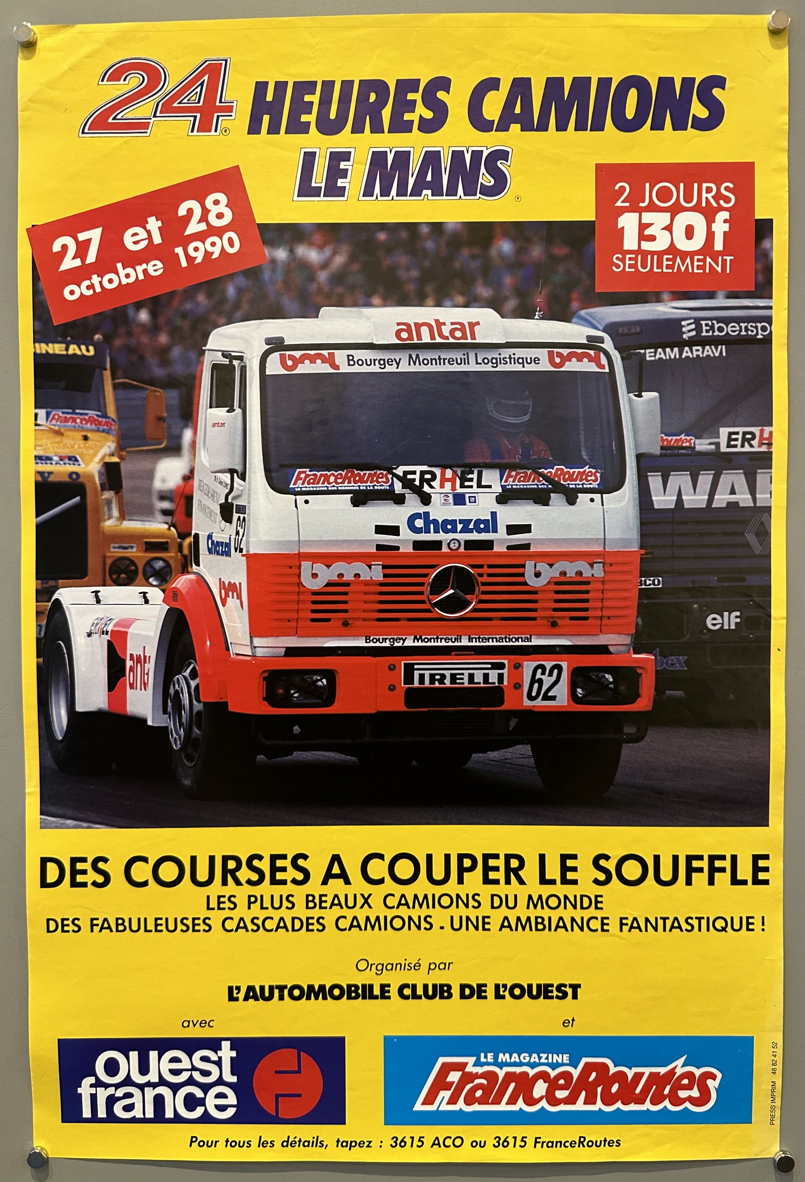 24 Heures Camions Le Mans 1990 Poster #1