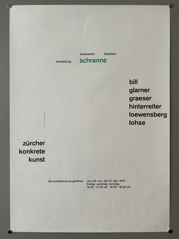 Link to Ausstellung Kunstverein Laupheim Schranne PosterGermany, 1979 Product
