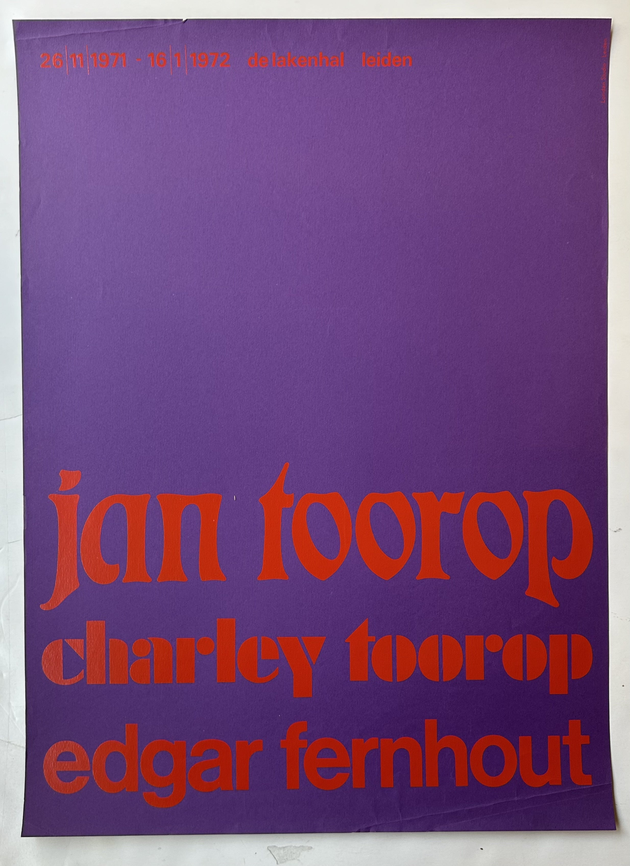 Toorop and Fernhout Exhibition Poster