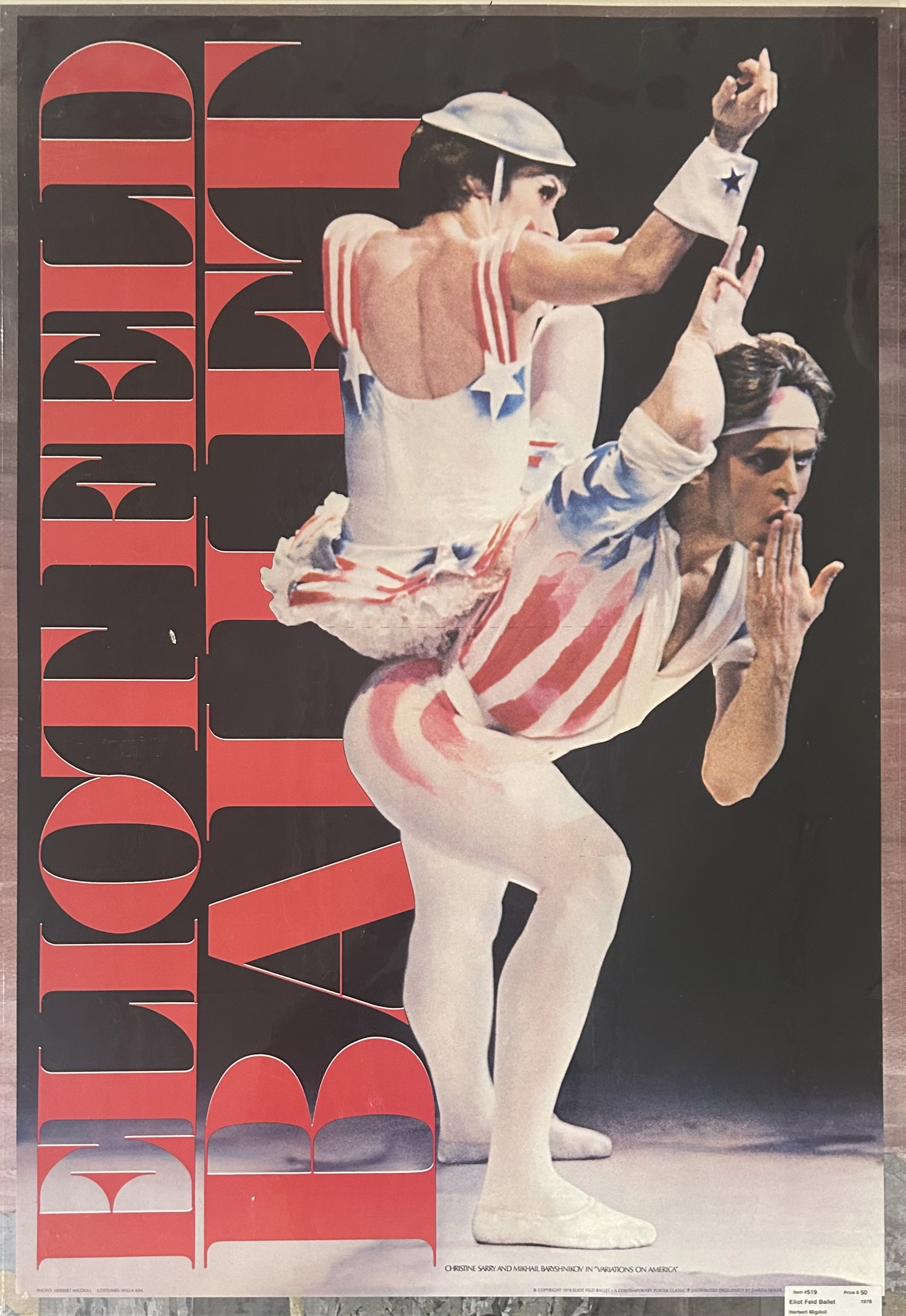 two dancers in patriotic outfits