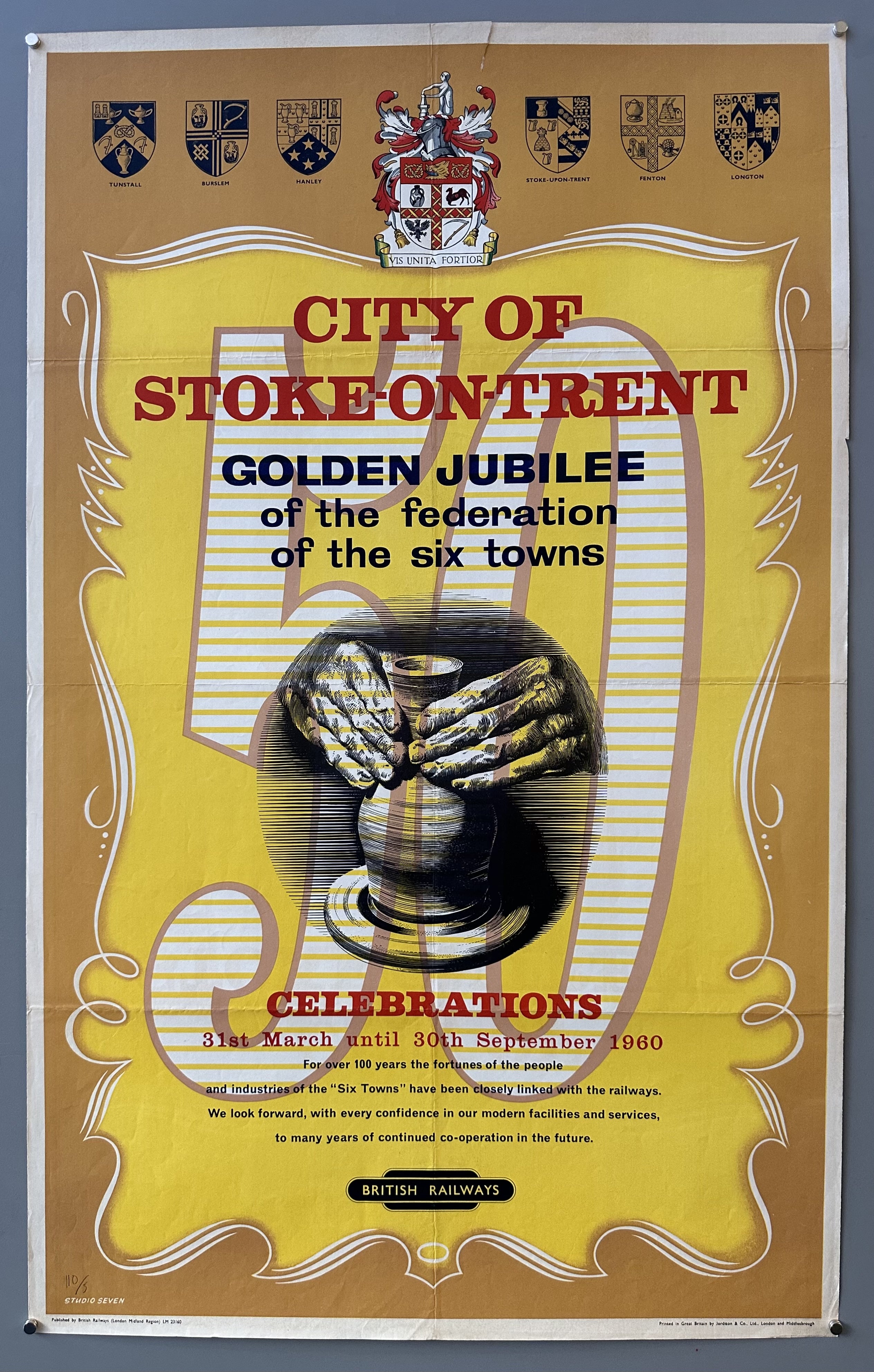 City of Stoke-on-Trent Golden Jubilee Poster