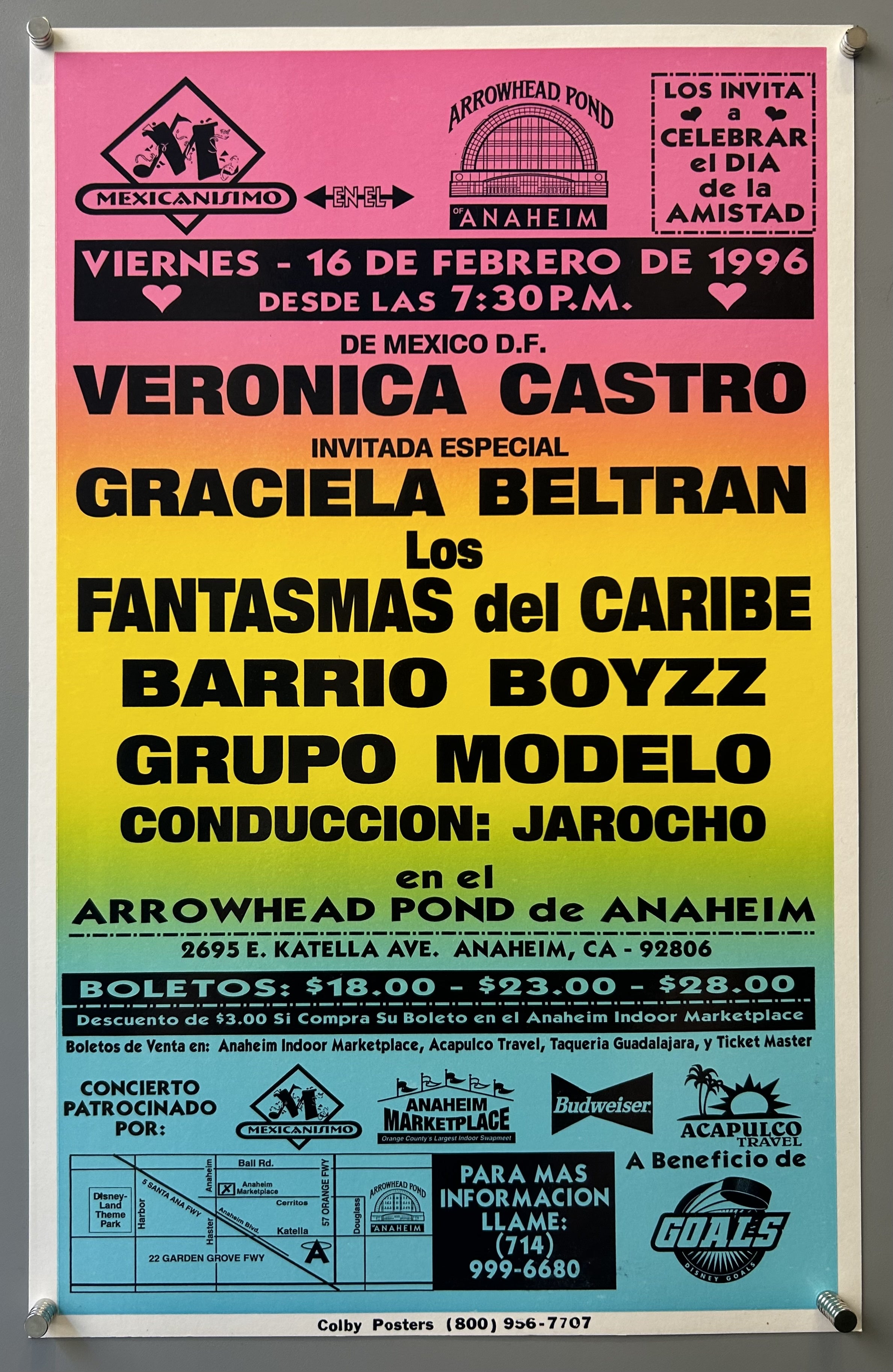 rainbow background with text