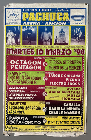 Link to  Lucha Libre Pachuca PosterMexico, 1998  Product