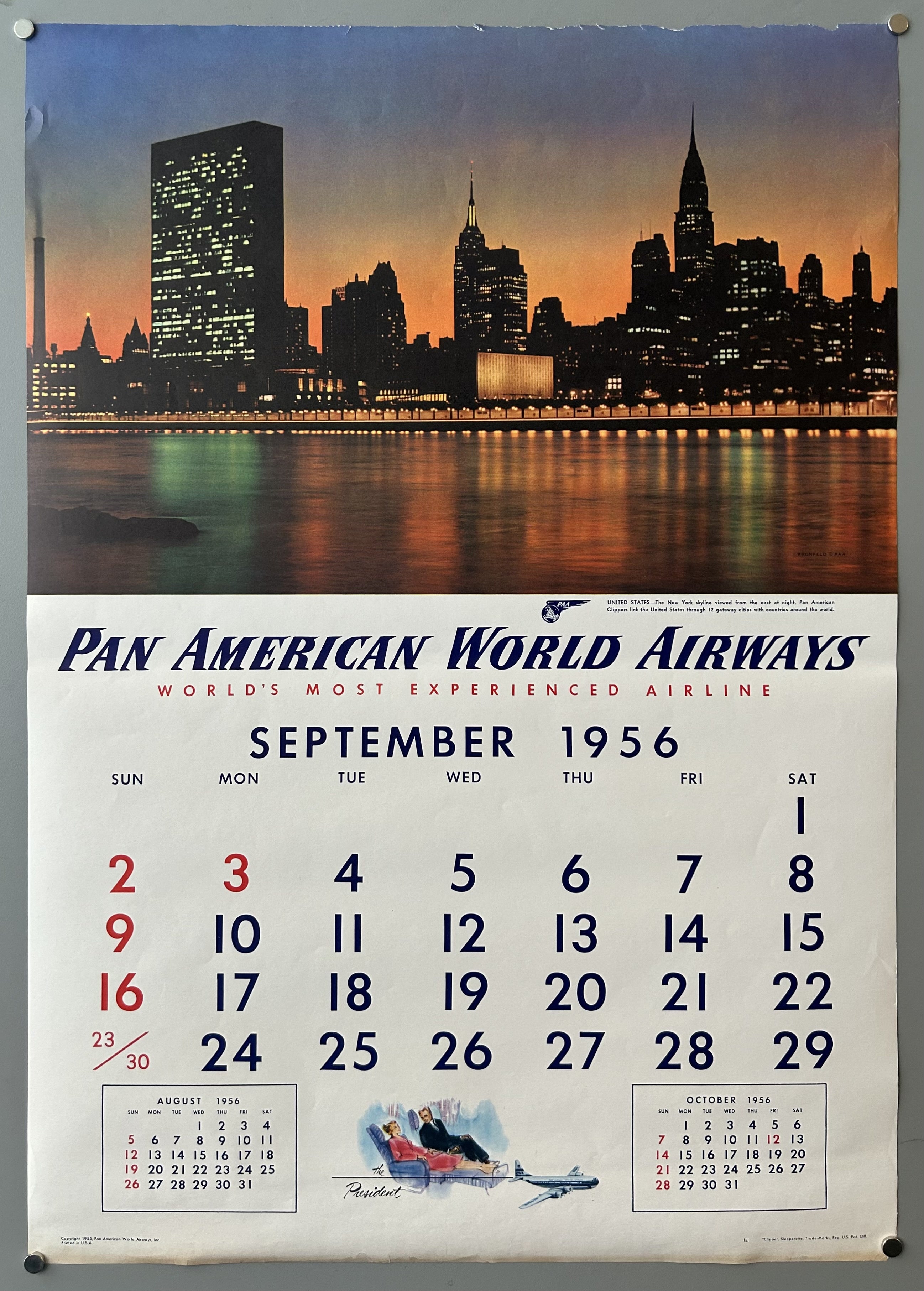 Pan American World Airways September 1956