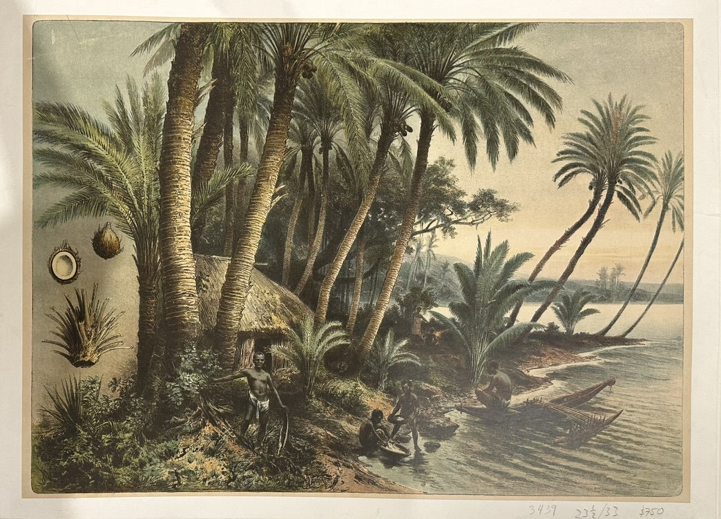 This print was created by George Baxter, based on an original work by Edward Angelo Goodall. It is a Baxter-process print, a method of color printing developed by George Baxter in the 19th century.