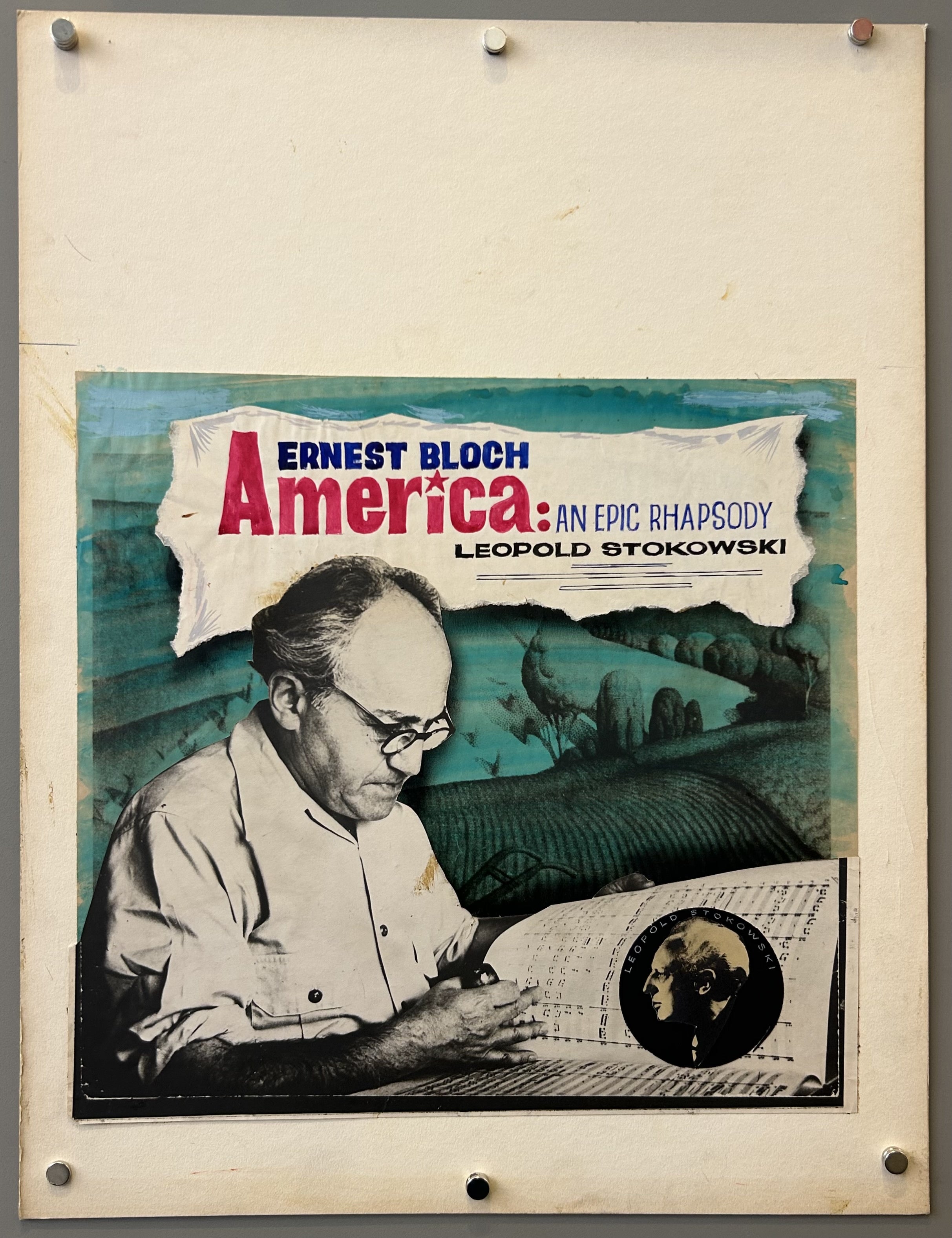 Ernest Bloch America An Epic Rhapsody (Teal and Pink)