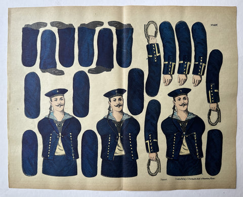 Link to Prussian Soldier Paper Doll No. 1437France/Germany, c. 1860s Product