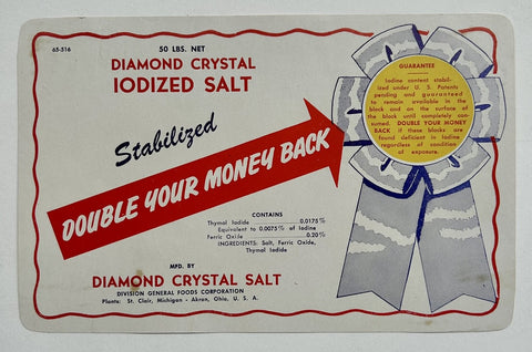 Link to  Diamond crystal iodizedUSA, c. 1940s  Product