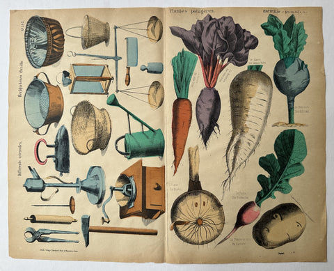 Link to Differents ustensiles & Plantes potageres No. 395France/Germany, c. 1860s Product