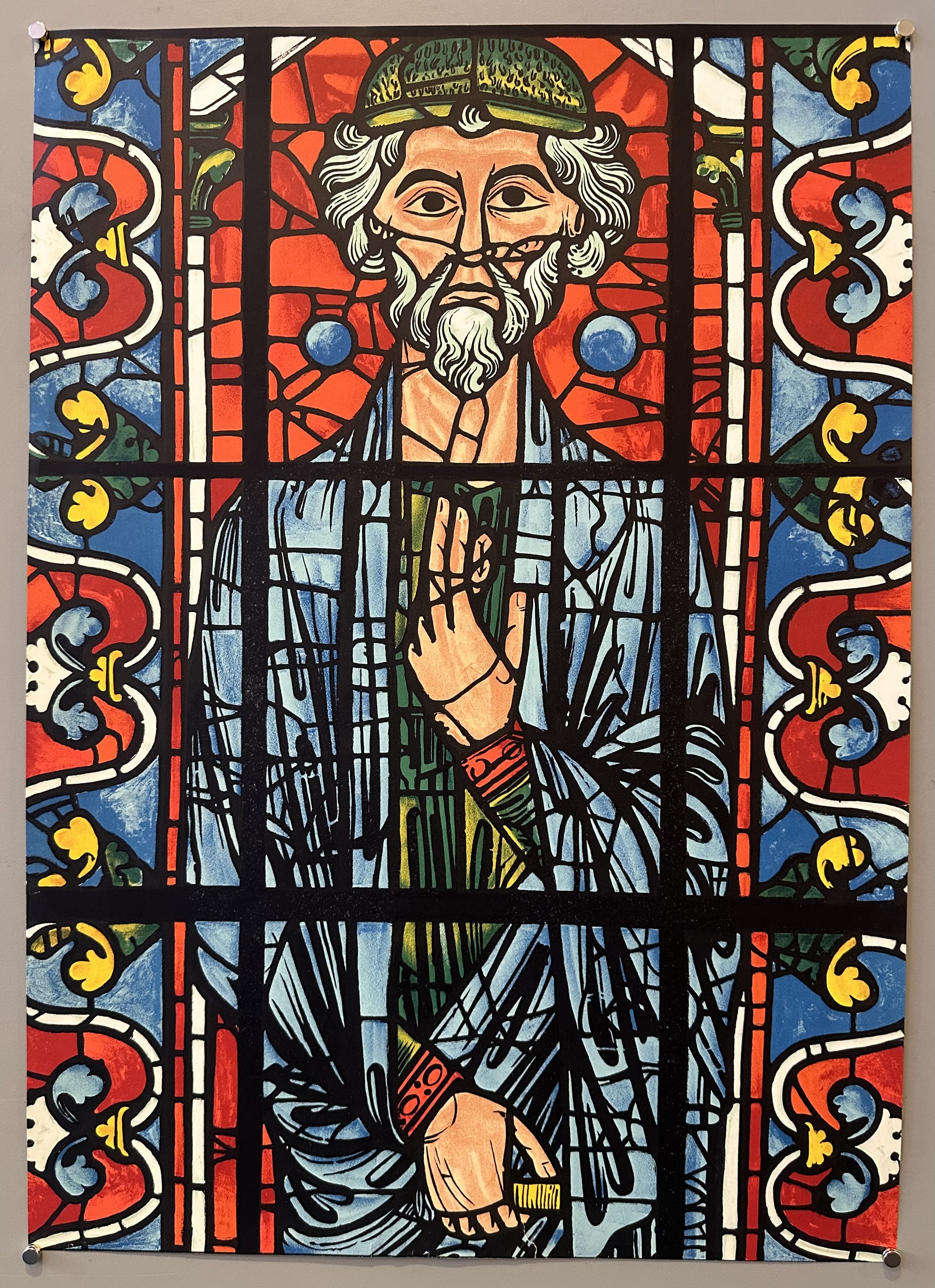 Berry la Cathedral de Bourges Stain Glass