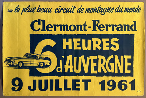 Link to  6 Heures d'Auvergne PosterFrance, 1961  Product