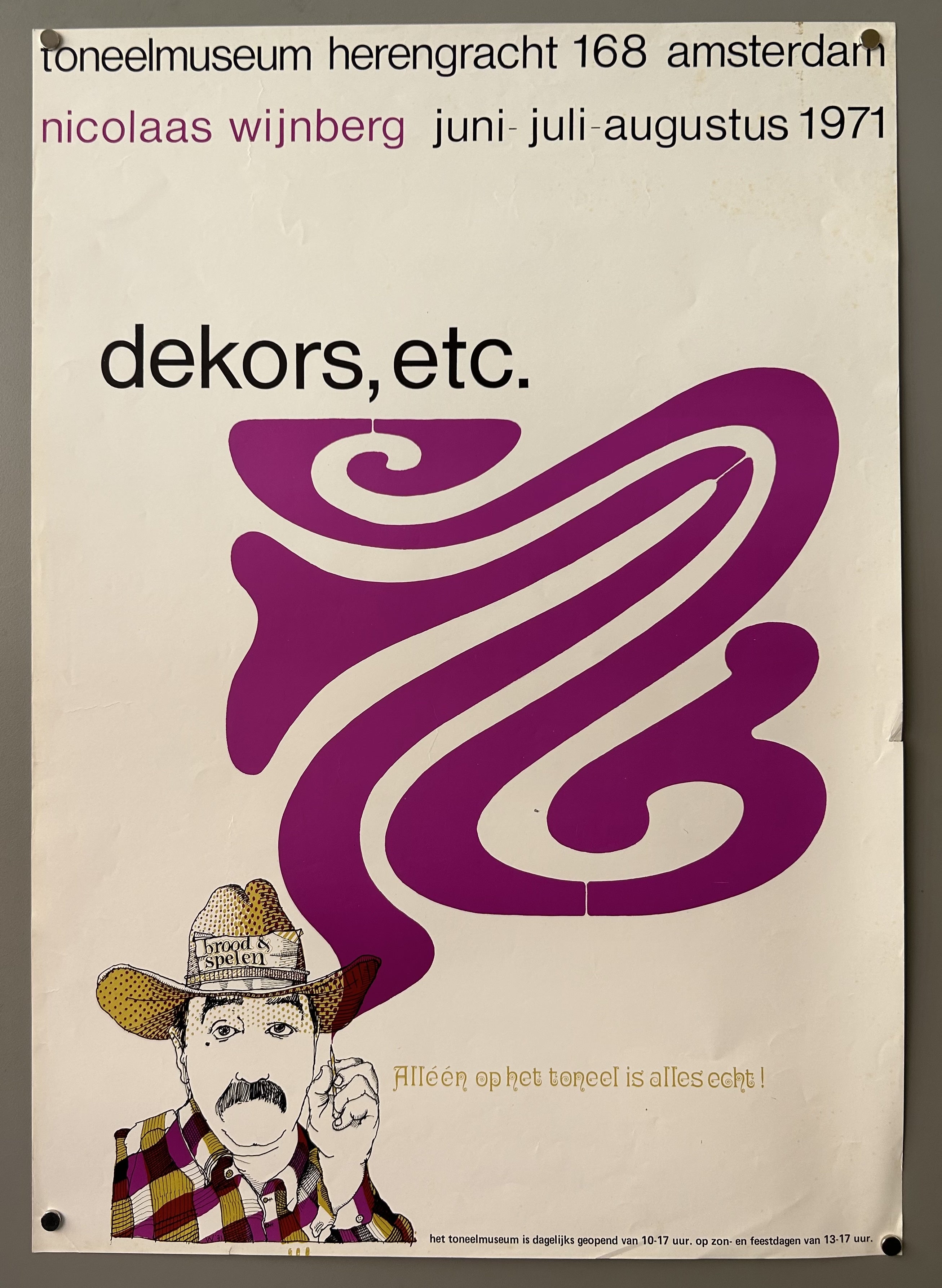 Nicolaas Wijnberg dekors, etc. Poster