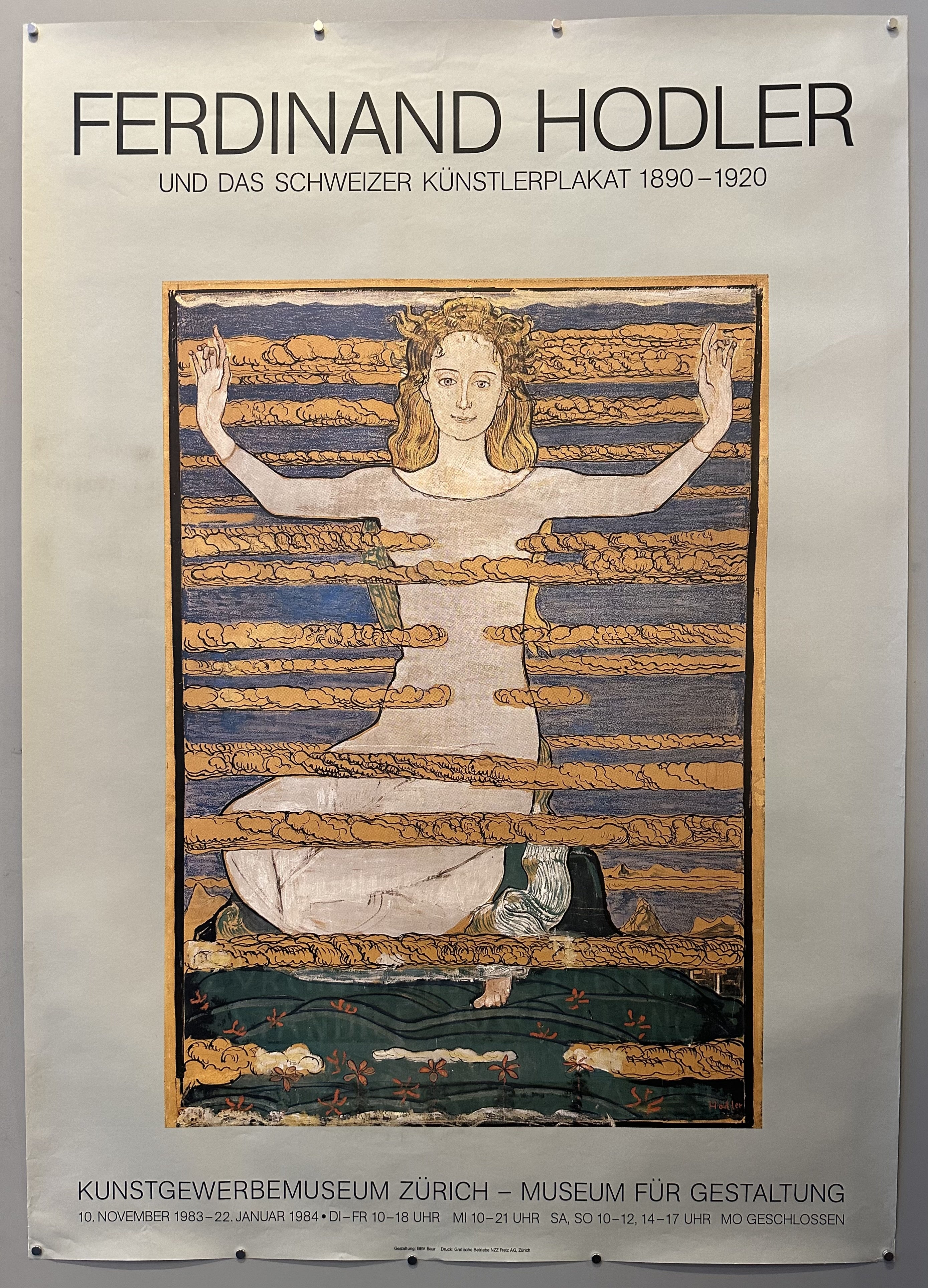 Fredinand Hodler's art is centerpiece of poster promoting an exhibition of his work.