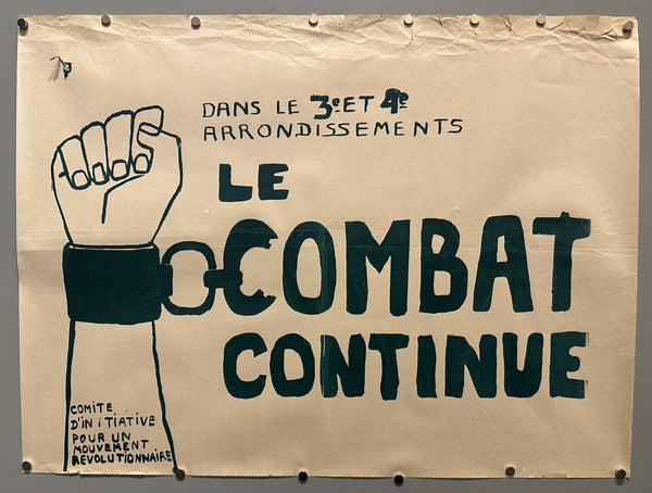 Le Combat Continue – Poster Museum