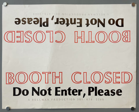 Link to  Booth Closed: Do Not Enter, PleaseUSA, c. 1990s (?)  Product