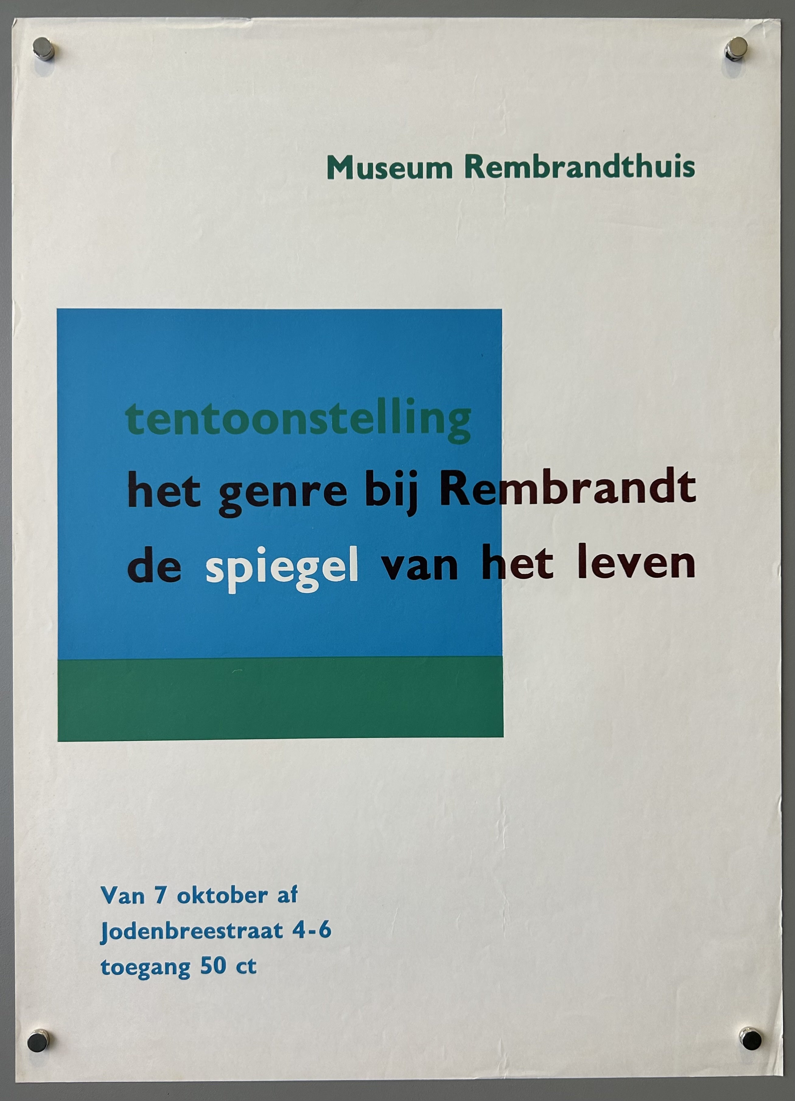 Het genre bij Rembrandt: de spiegel van het leven