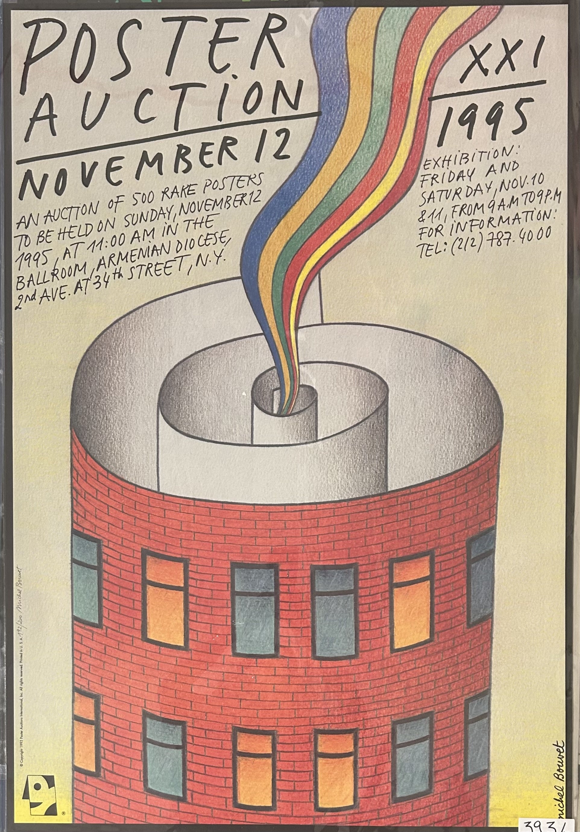 Building made out of a poster