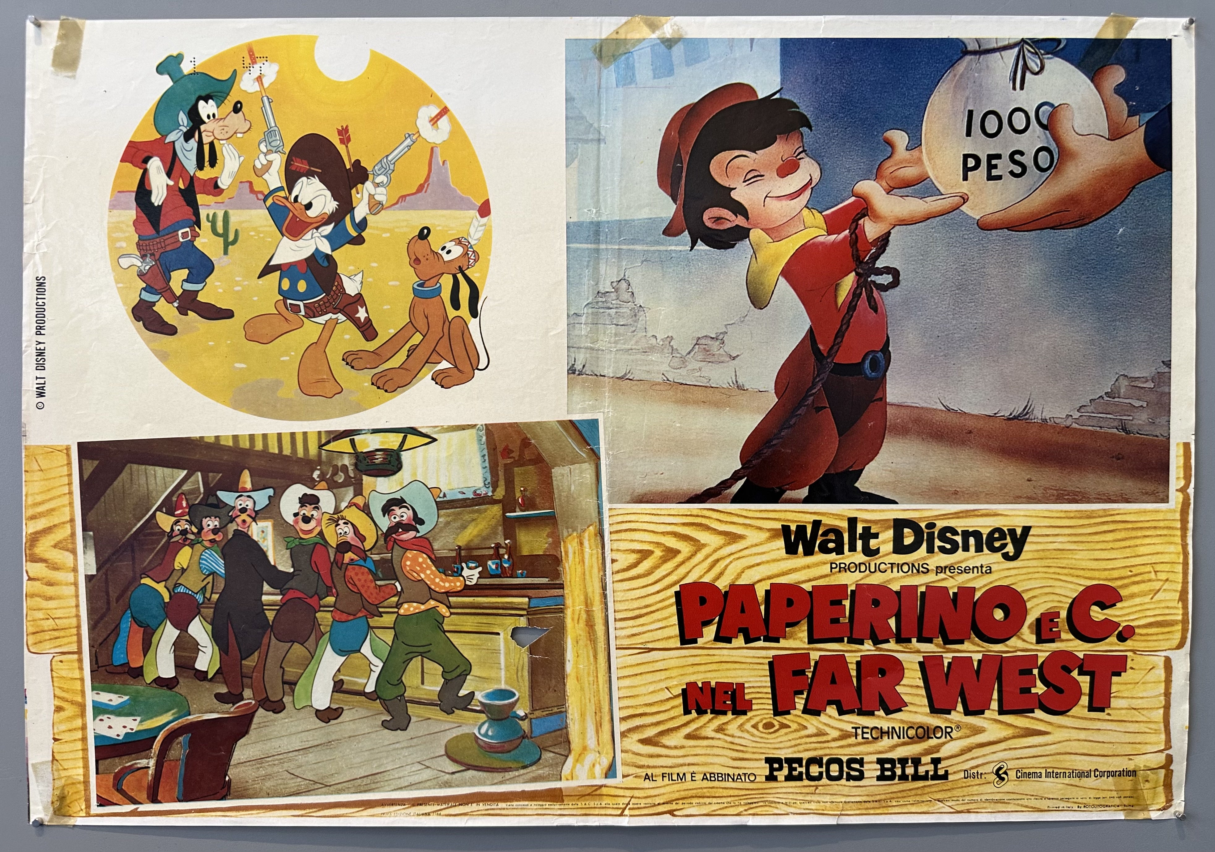 Paperino e C. Nel Far West Poster 1