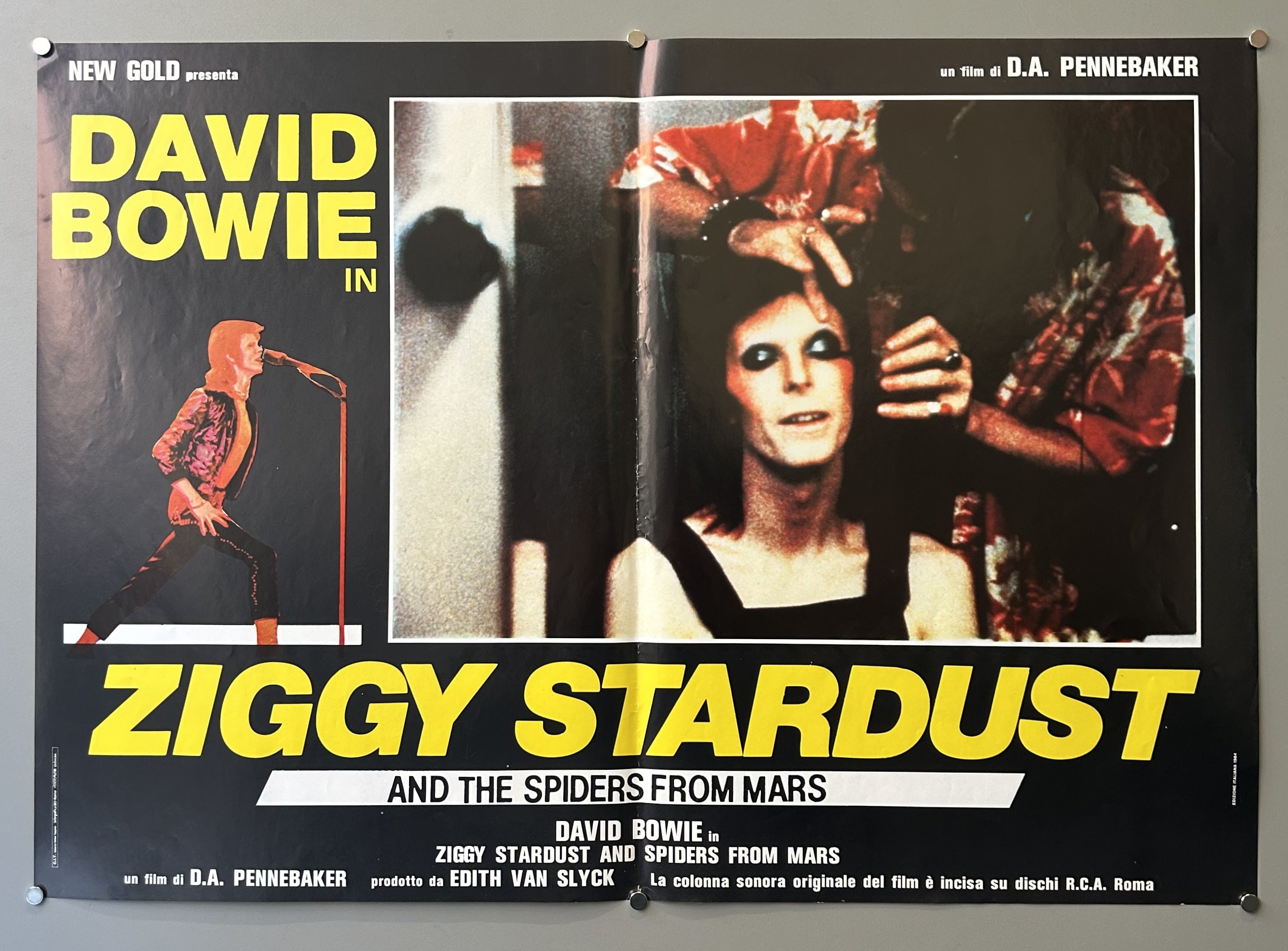 David Bowie's concert film while on tour for 'Ziggy Stardust' in Italian after it was given a theatrical release worldwide.