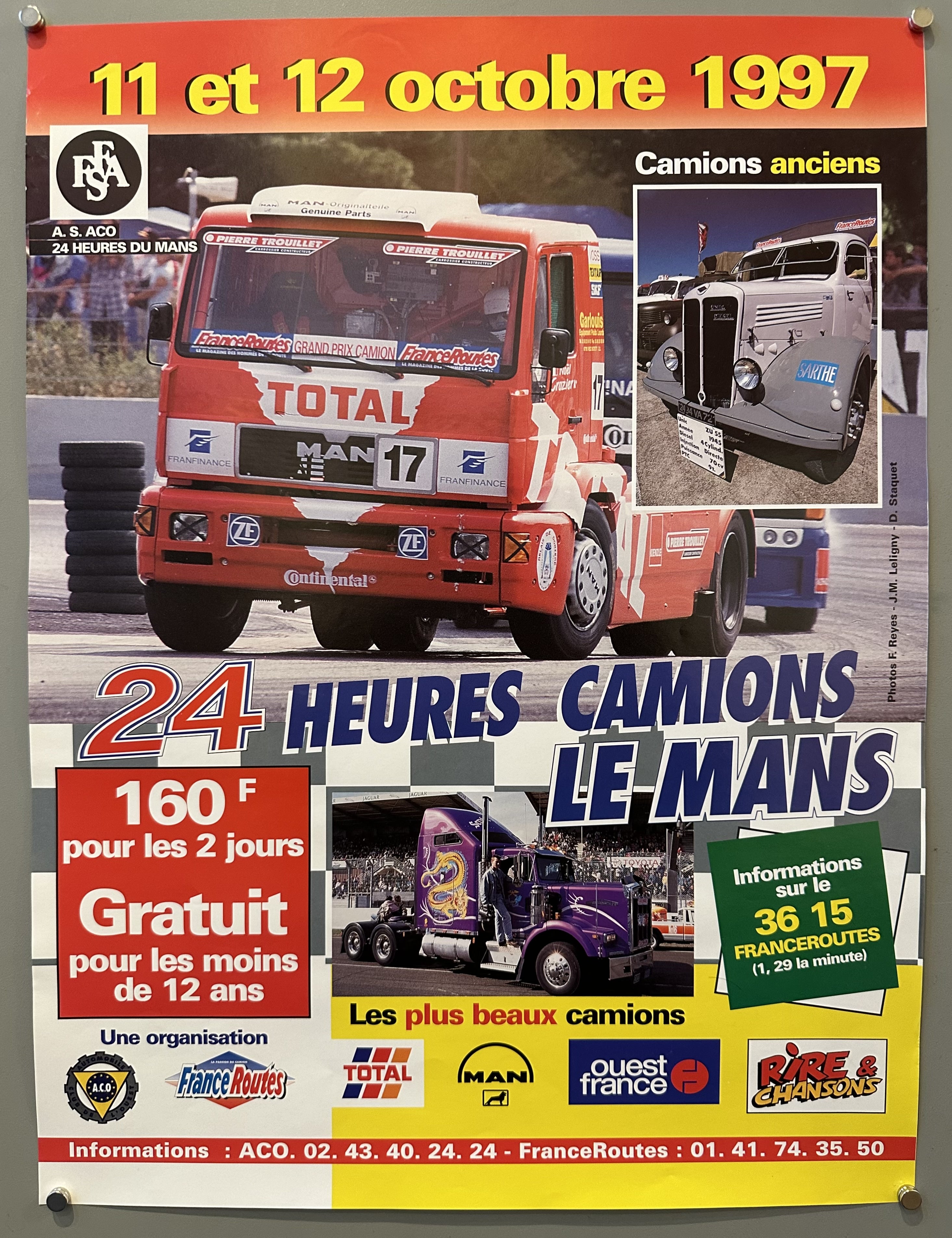 Official Poster 24 Hours of Le Mans 1997 Motorcycles ACO Moto LE | UK Official Poster 24 Hours of Le Mans 1997 Motorcycles ACO Moto LE | UK