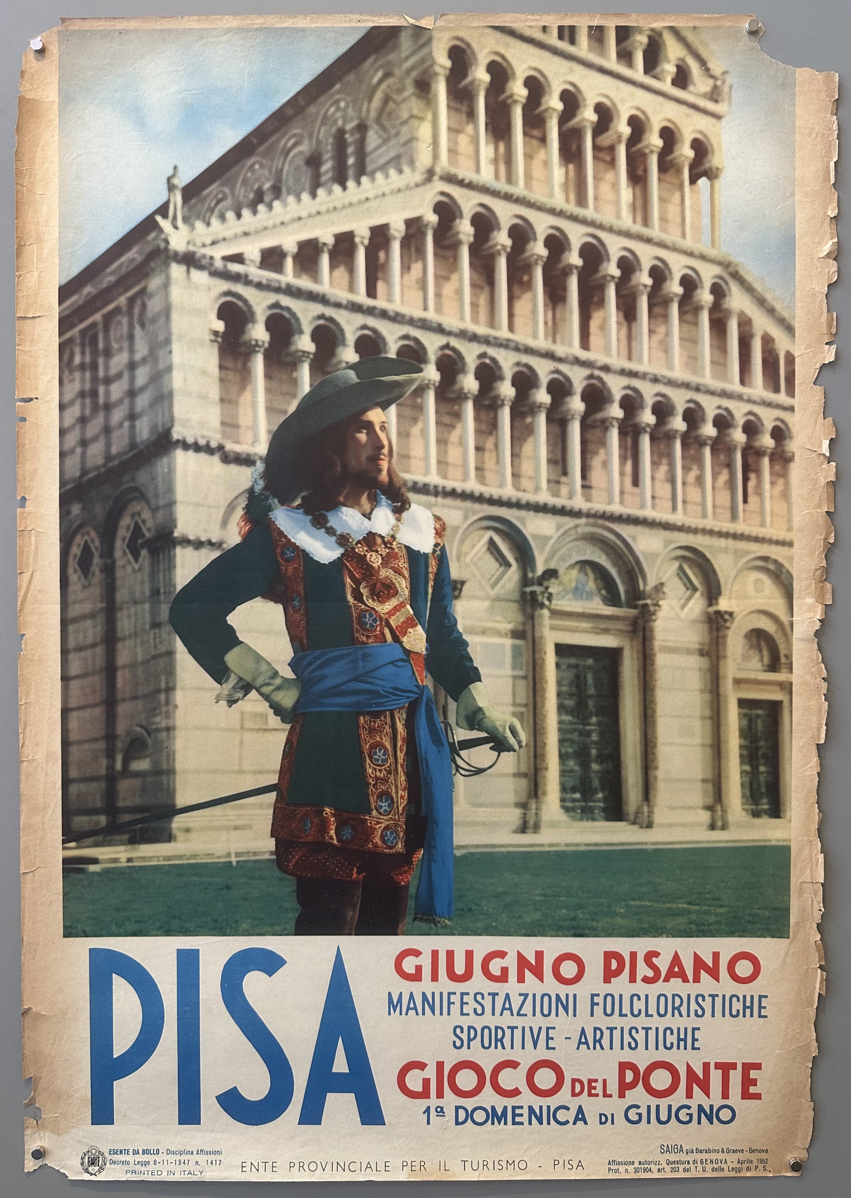 Pisa Travel Poster