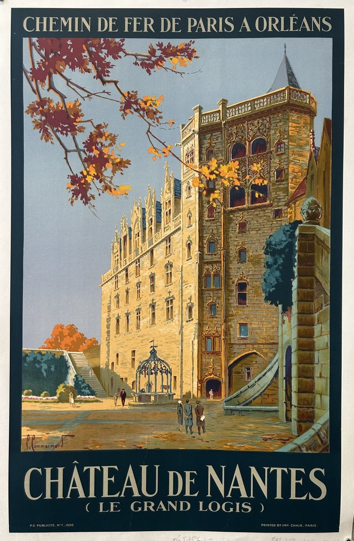 The style of the poster, including the typography and artistic rendering, is consistent with the Art Deco period of the late 1920s and early 1930s, aligning with the c.1930 date.