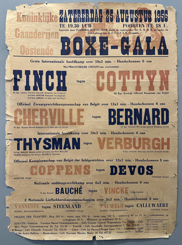 Link to Koninklijke Gaanderijen Oostende Boxe-Gala PosterBelgium, 1956 Product