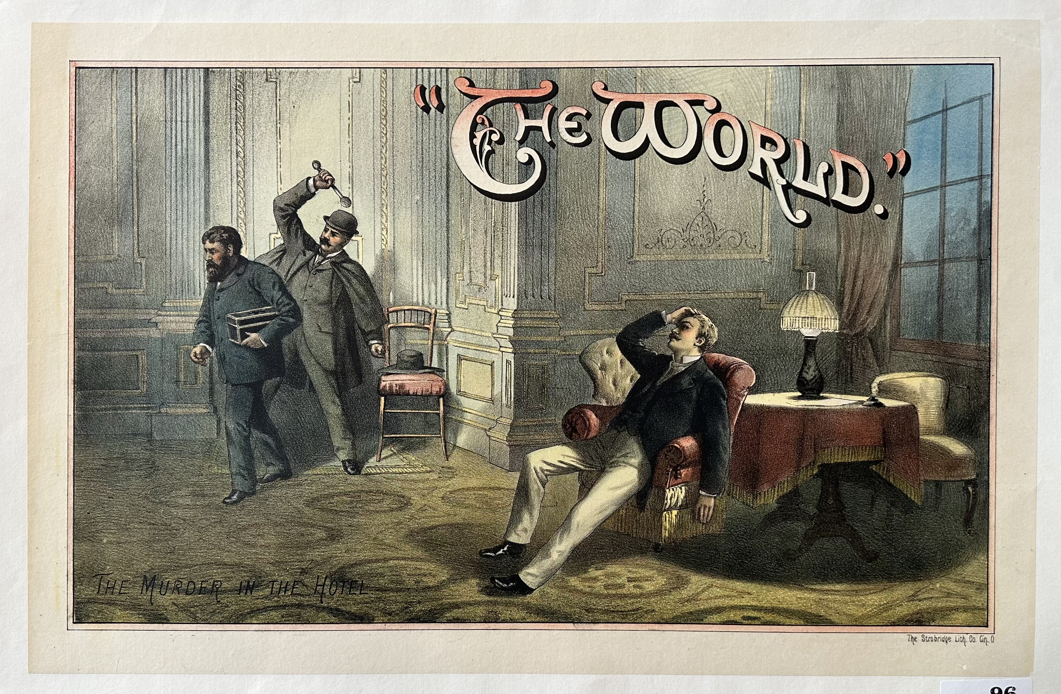 This is a poster is advertising a play titled "The Murder in the Hotel". It was likely created to promote the play and attract an audience.