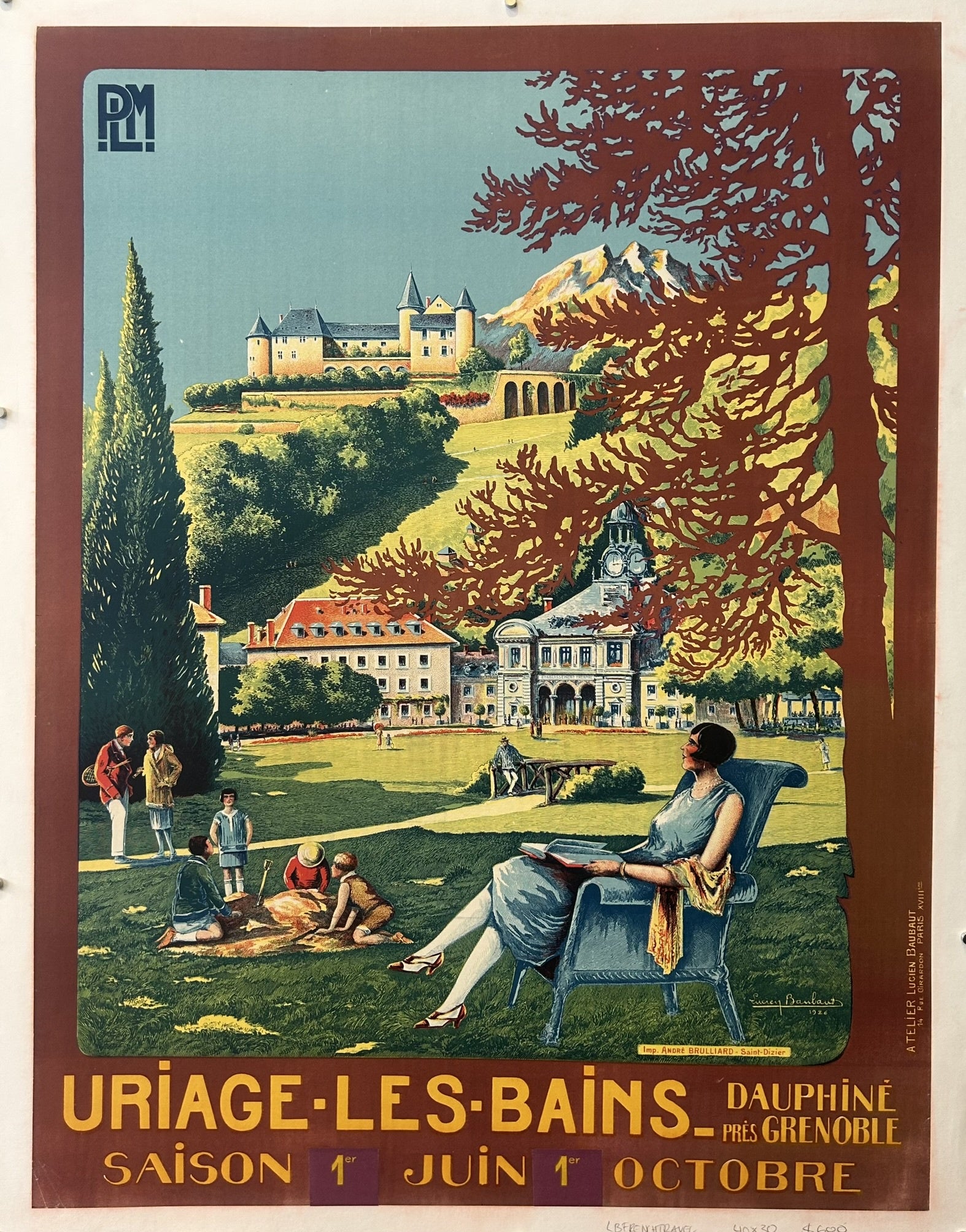 t promotes Uriage-les-Bains and its thermal baths, highlighting the area's natural beauty and the benefits of its healing waters.