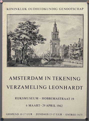 Link to Amsterdam in Tekening Verzameling Leonhardt PosterNetherlands, c. 1962 Product
