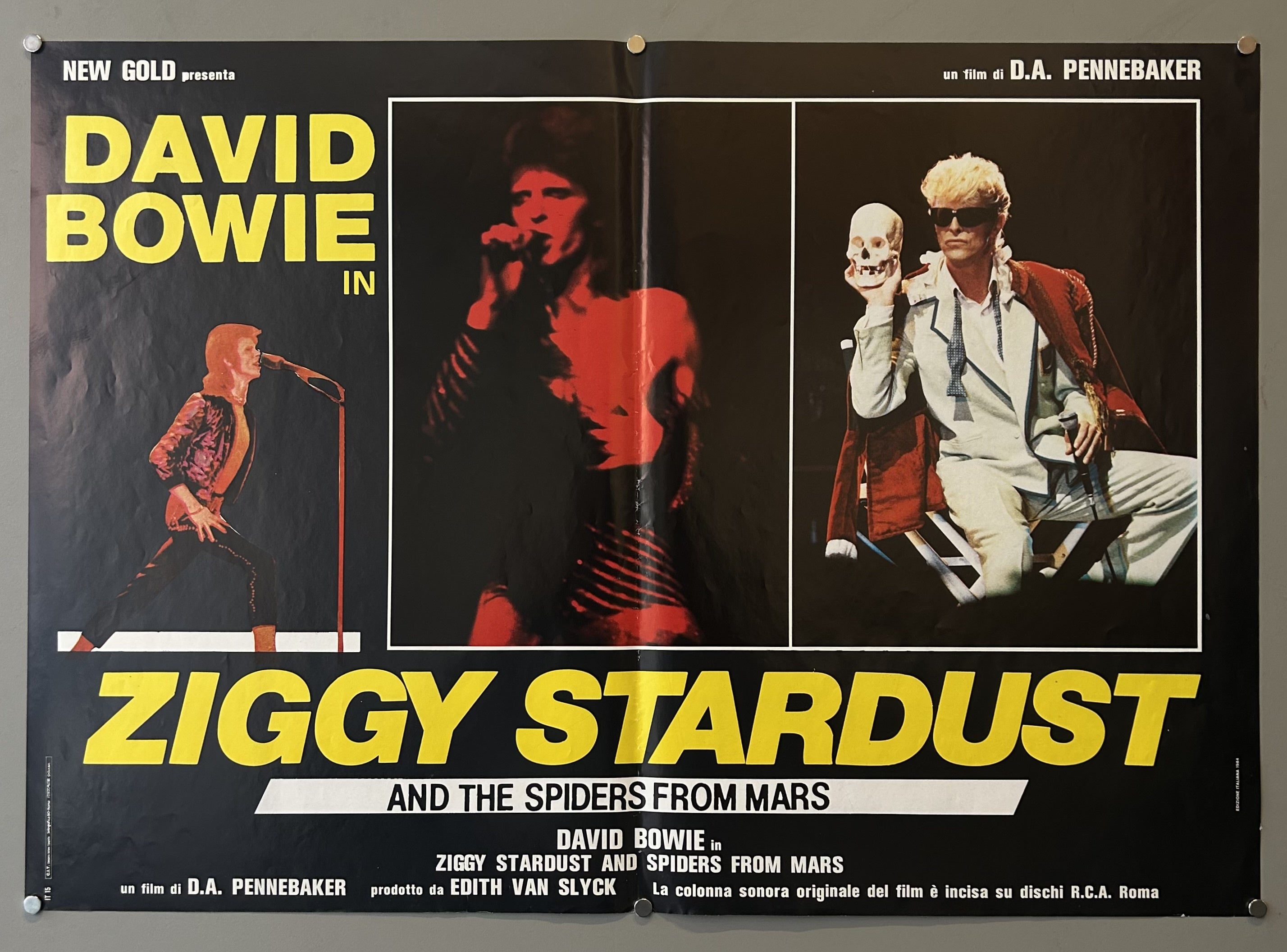 David Bowie's concert film while on tour for 'Ziggy Stardust' in Italian after it was given a theatrical release worldwide.