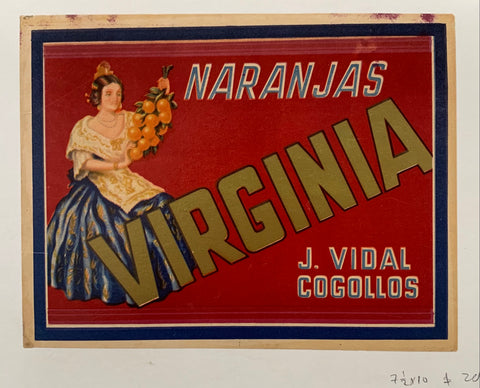 Link to  Naranjas Virginia PosterSpain, c. 1920  Product