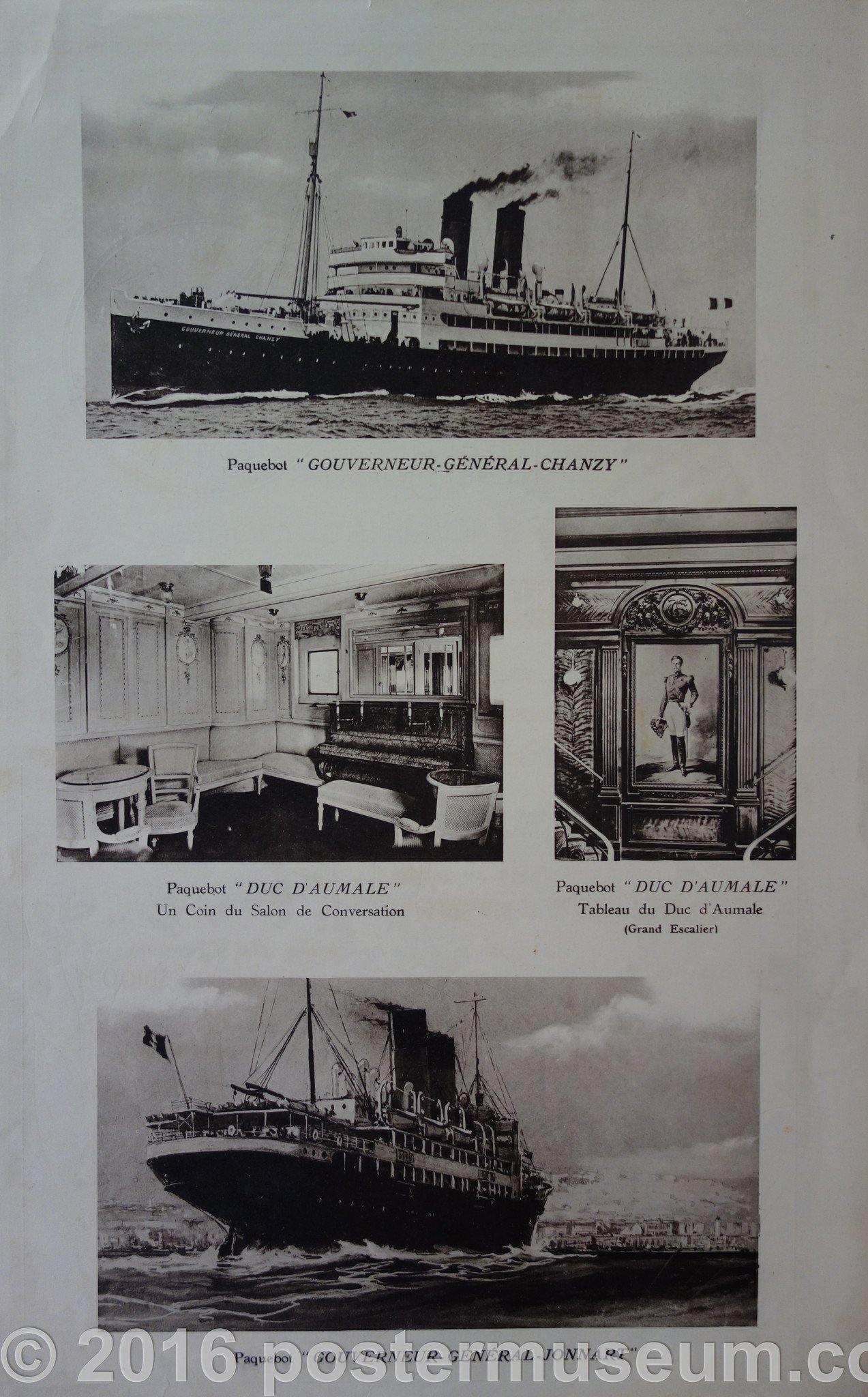 black and white.large ship at top and bottom . Inside of ship in center