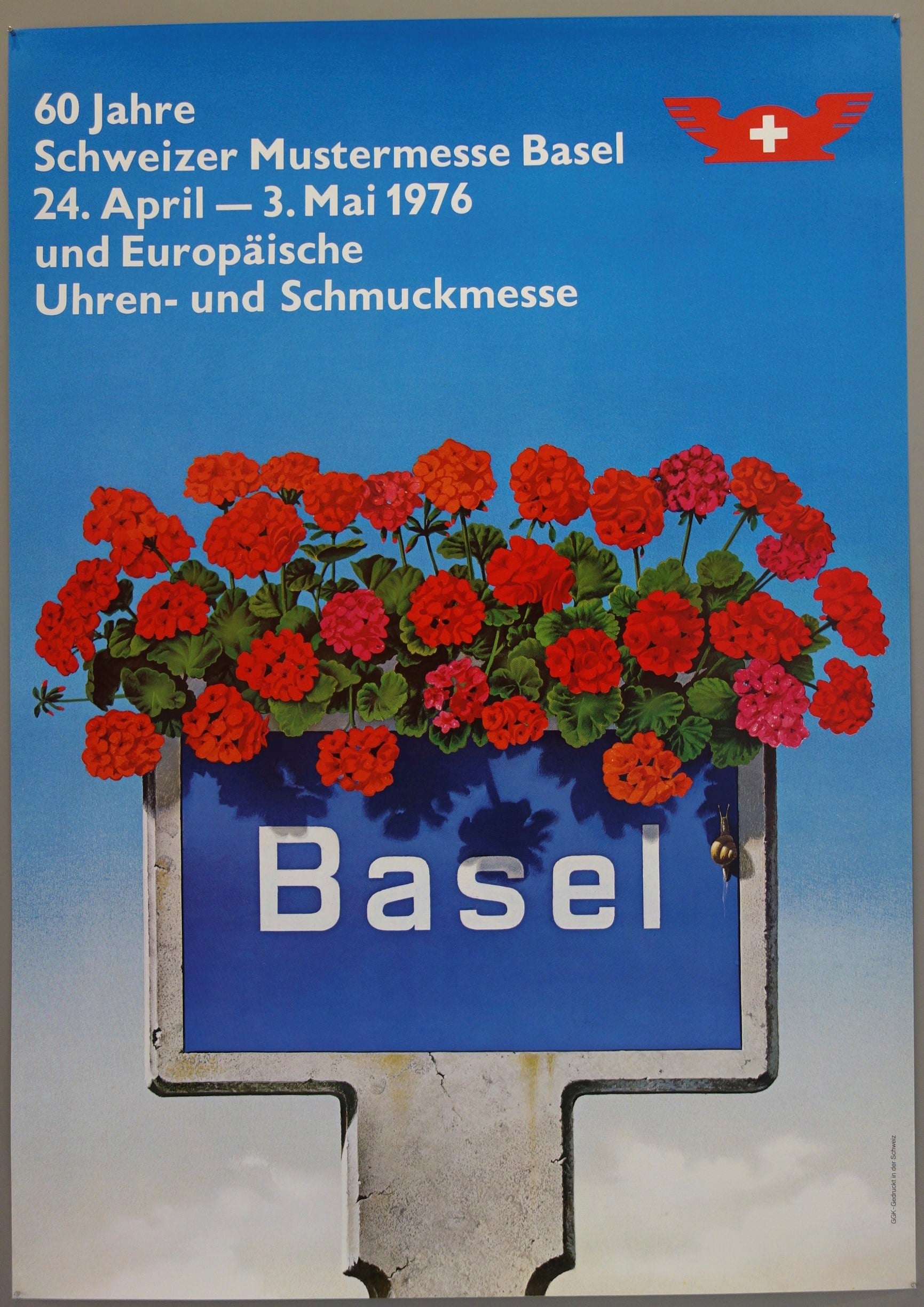 60 Jahre Schweizer Mustermesse Basel 24. April - 3. Mai 1976 und Europaische Uhren- und Schmuckmesse