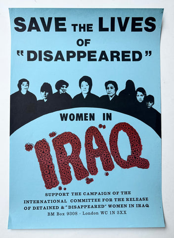 Link to Save the Lives of 'Disappeared' Women in Iraq PosterEngland, c. 1980s Product