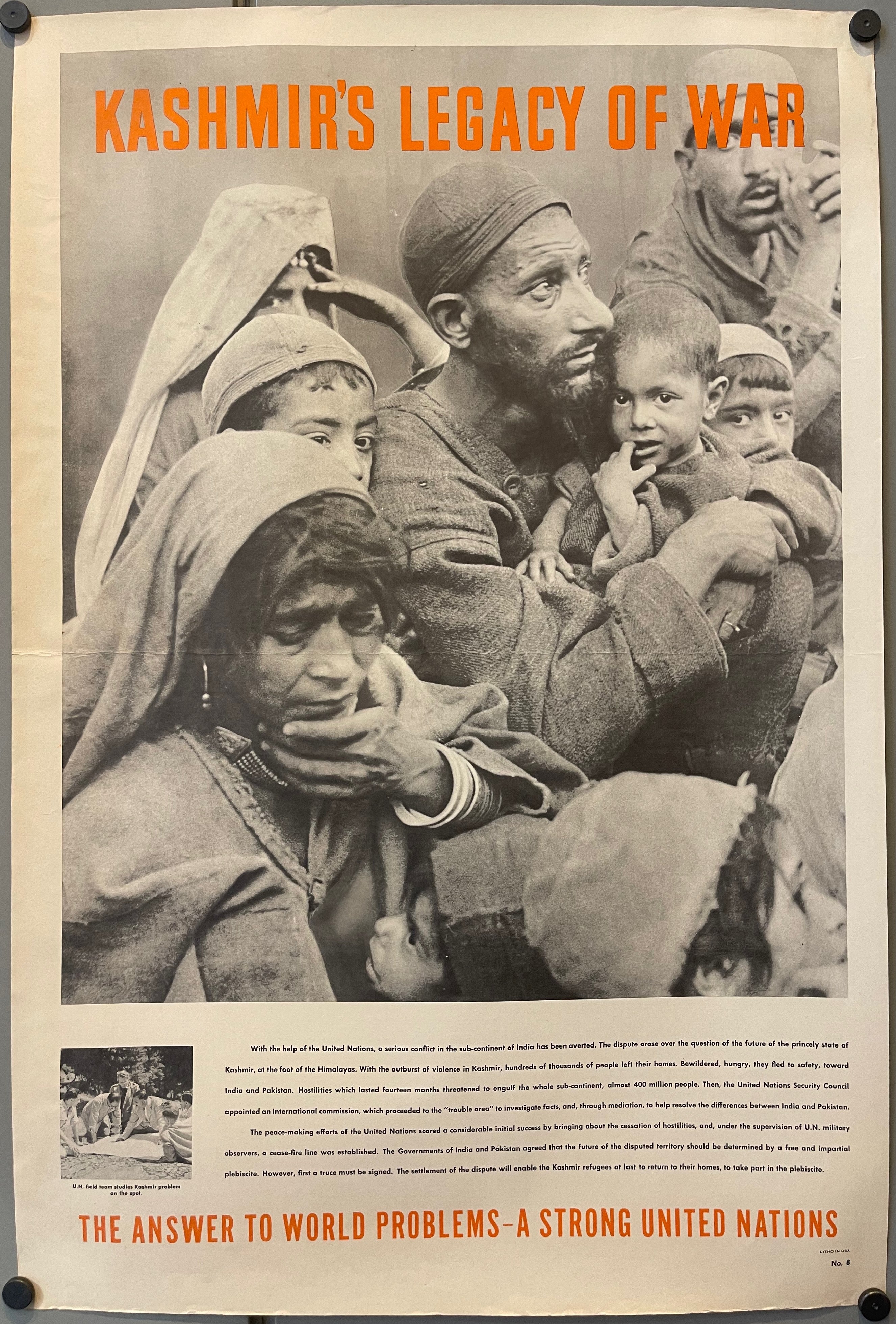 Kashmir's Legacy of War - United Nations Poster