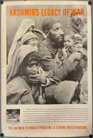 Link to Kashmir's Legacy of War - United Nations PosterU.S.A., c. 1950 Product