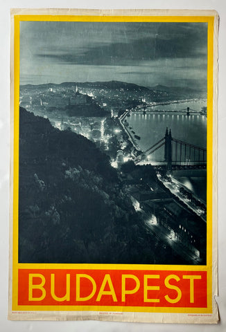 Link to  Budapest Travel PosterHungary, c. 1950s  Product