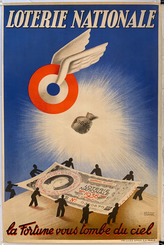 Link to  Loterie Nationale La Fortune du Ciel PosterFrance - 1936 -  Product