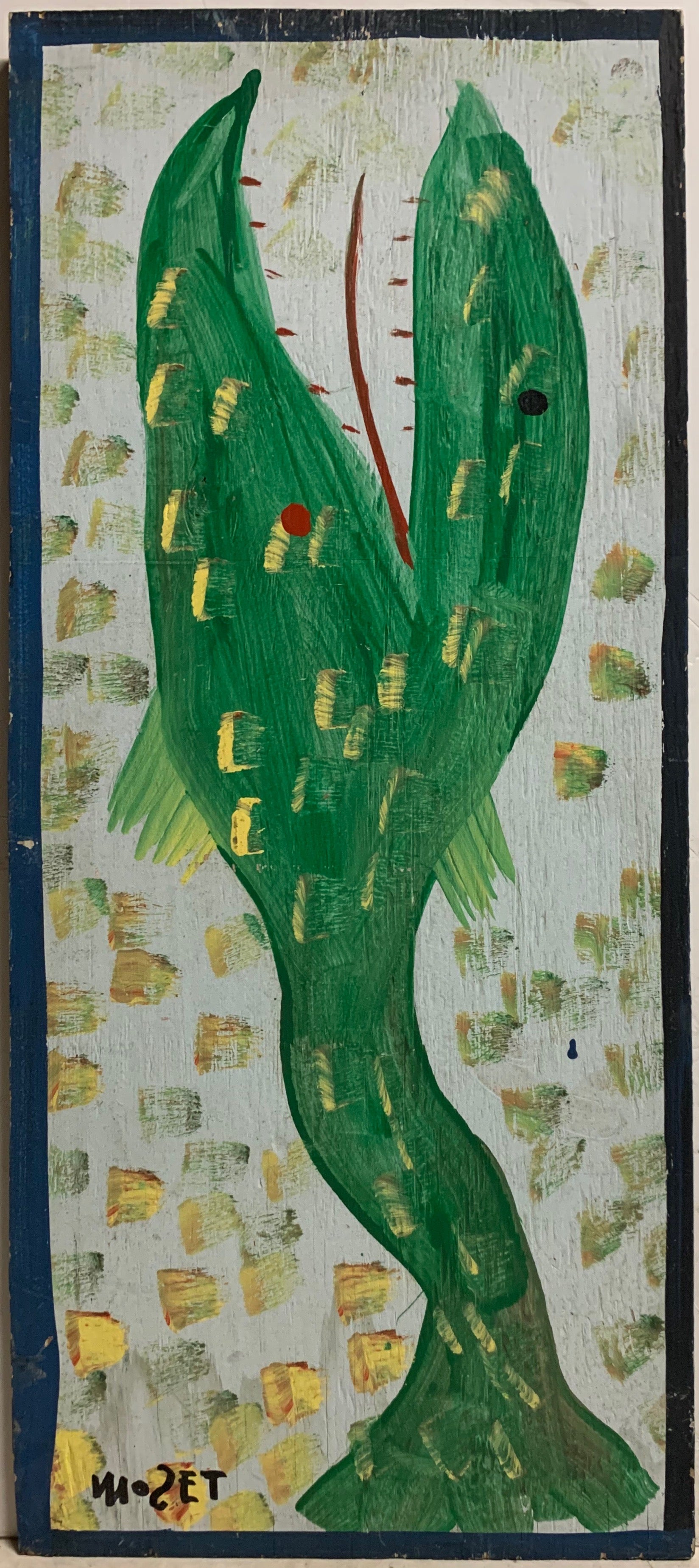Green Fish Mose Tolliver Painting