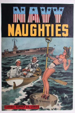 Link to  Exhibit Supply Co. Navy Naughties Print  Product