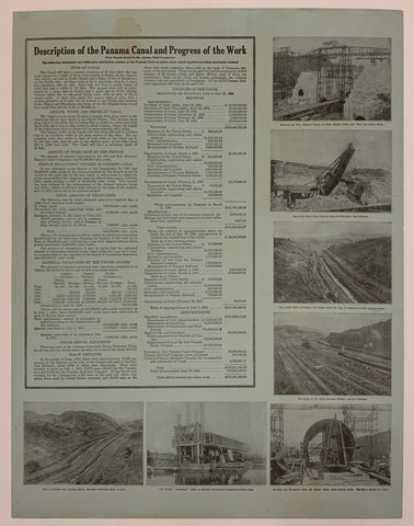 Link to Description of the Panama Canal and Progress of the WorkUSA, c. 1914 Product