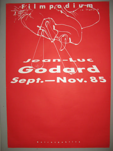 Link to Jean Luc Godard Retrospektive Swiss PosterSwitzerland, 1985 Product